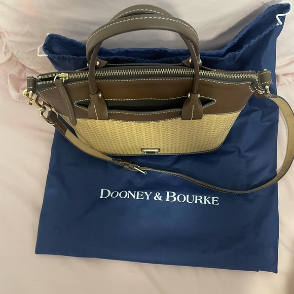 Dooney & Bourke Tan and Brown Satchel